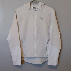 Puma Evostripe Full Zip Hoodie White Women's